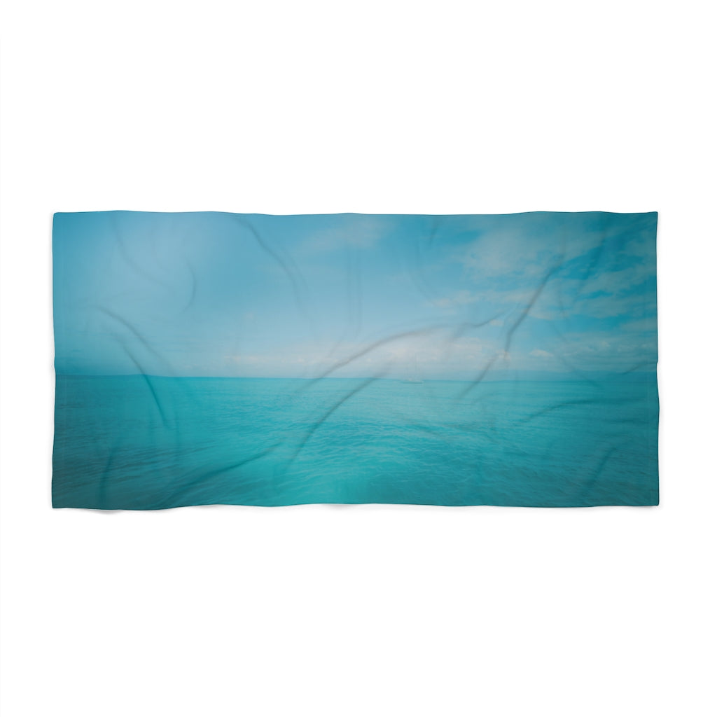 Aqua Love, Beach Towel