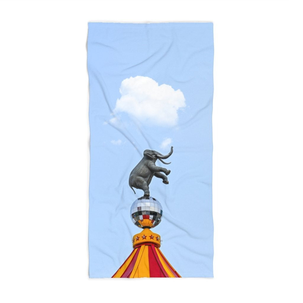 Circus Elephant, Beach Towel